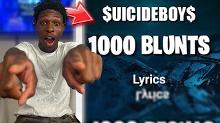 $UICIDEBOY$ - 1000 BLUNTS [REACTION] Lyrics Video!