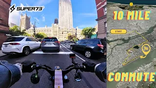 Full NYC Commute thru Central Park on the Super73 RX | E-Bike Ride POV [4K]