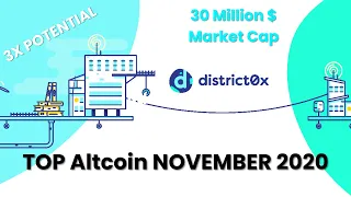 The Next Altcoin That WILL 3X Get in NOW! HODL - DistrictOx - $DNT - Best Altcoin December 2020