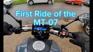 Riding my new 2023 MT-07 Home from the Dealership.