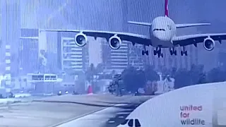 Airplane Accidentally Came in the Runway During Landing of A380| BONG BARIZO TV