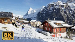 Mürren Winter Switzerland 8K