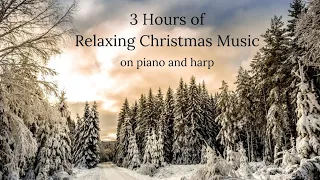 Relaxing Christmas Music on Piano and Harp (3 hour version)