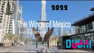 [4K] Dubai Downtown, Dubai Mall, Burj Khalifa, Souq Al Bahar, Dubai Aquarium, Ice Rink, Walking Tour