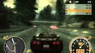 NFS Most Wanted: Corvette C6R racing