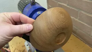 Mahogany Bowl from an Old Door - Wood turning