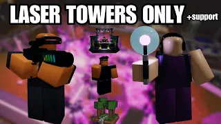 LASER TOWERS ONLY(+support)│TOWER BATTLES│