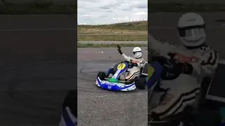 Shifter Kart CR125 donuts at the Track at Centennial 2017 #karting