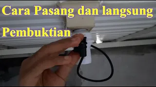 review dan cara memasang Fitting lampu rumah Otomatis dengan Sensor Cahaya - Langsung Uji Coba