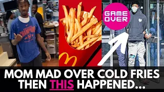 40 YO Woman Got Son to Pull Up on McDonald's Employee Over Cold Fries & Then This Happened… 😳