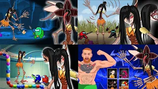 오징어 게임 인형 vs All Phases Of Squid Game Doll Compilation vs SCP 173 / Among Us Game / YZ Animation All