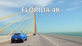 Florida 4K - Sunshine Skyway - Scenic Drive