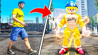 Jeffy Becomes SUPER SONIC in GTA 5!