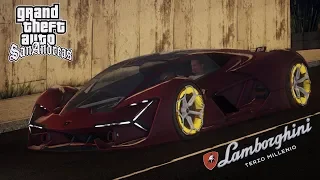 GTA San Andreas - BEST MOD HD 2018 [ Lamborghini Terzo Millennio 2017 ]