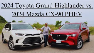 2024 Mazda CX-90 vs. 2024 Toyota Grand Highlander - Three-Row Rivals
