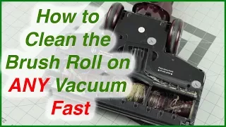 How To Clean the Brush Roll on ANY Vacuum FAST - Remove Hair etc.