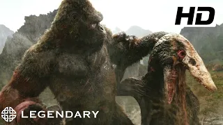 Kong vs The big one pt 3 - Kong skull island (2017) FULL HD Legendary movie clips