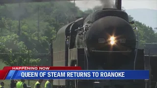 The Norfolk & Western J Class 611 returns home to Virginia's Blue Ridge
