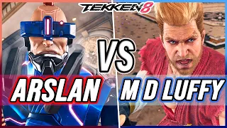T8 🔥 Arslan Ash (Jack-8) vs M-D-Luffy (Paul) 🔥 Tekken 8