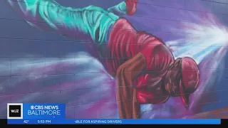 Baltimore artist pays tribute to hip-hop with 3,000 foot mural