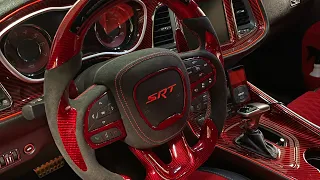 How to install custom srt hellcat airbag cover dodge charger challenger Trackhawk