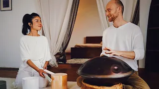 Deep Meditation Journey | Handpan & Crystal Bowls | Malte Marten & Mailys Soret