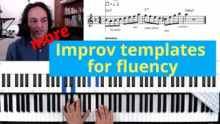 Jazz improvisation templates 2 - phrases for fluency