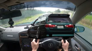 nissan stagea boosting back roads *POV*