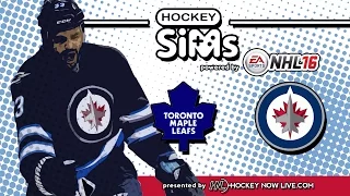Maple Leafs vs Jets (Hockey Sims on NHL 16)
