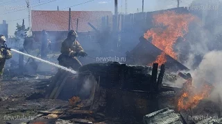 14 мая в Туле сгорел частный дом