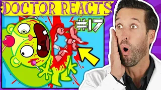 ER Doctor REACTS to Happy Tree Friends Medical Scenes #17