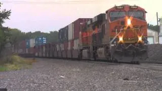 Watch In HD:Railfanning The BNSF Marceline Sub At La Plata,MO