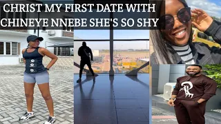 christ Okagbue my first date with Chineye Nnebe she's so shy #celebritygist