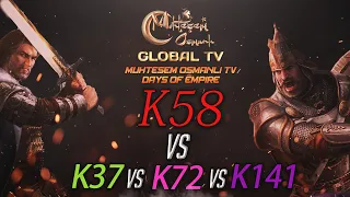 [MOGTV] K58 vs K37, K72, K141  | Muhteşem Osmanlı KVK Savaşı [Days of Empire]