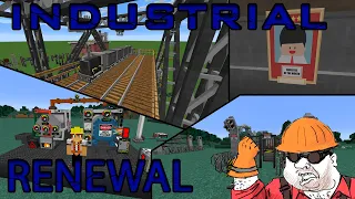 Индустриальный декор и механизмы | Обзор мода Industrial renewal | Minecraft 1.12.2