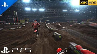 (PS5) Monster Energy Supercross POV VIEW GAMEPLAY | Ultra Realistic Graphics [4K HDR 60fps]