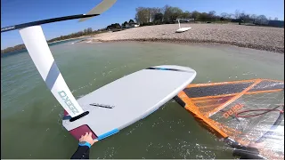 My very first WINDFOIL session ..!