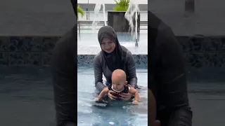 Staycation di DALTON sambil bermain, berenang, dan sarapan pagi bersama keluarga kecil kami🛝🚿🏩