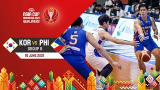 Korea v Philippines | Asia Cup 2021 Qualifiers