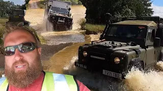 Military wolf 90 off road at billing off road show