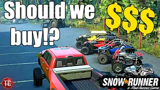 SnowRunner: BUYING 4 NEW ATVs and 4-Wheelers For My NEW BACKYARD! RP