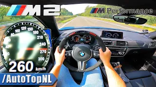 BMW M2 F87 *260KM/H* on Autobahn [NO SPEED LIMIT] by AutoTopNL