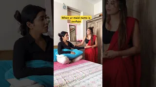 Sahab rone lag gaye | pushpa Maid | #priyankatyagi #trendingonshorts #shorts #comedy