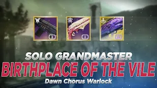 Solo Grandmaster: Birthplace of the Vile | Platinum | Destiny 2