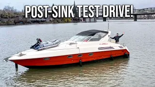 First Test Drive Of My Italian Yacht After It Sank -  WILL IT WORK?