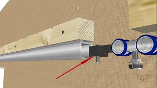 Монтаж перегородки из гипсокартона с раздвижными дверями-купе. Sliding compartment doors