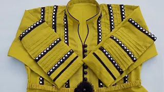 How To Design Umbrella Cut Eid Frock Decent and Elegant / Plain Dress Idea