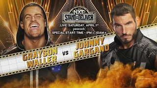 WWE 2K23 Dream Match Johnny Gargano vs. Grayson Waller: NXT Stand & Deliver 2023, Unsanctioned Match