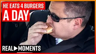 How One Man Eats 4 Cheeseburgers A DAY | Real Moments