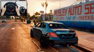 Mercedes-Benz E63 S AMG W213 - GTA 5 Realistic Driving - Logitech G29 GTA 5 Gameplay